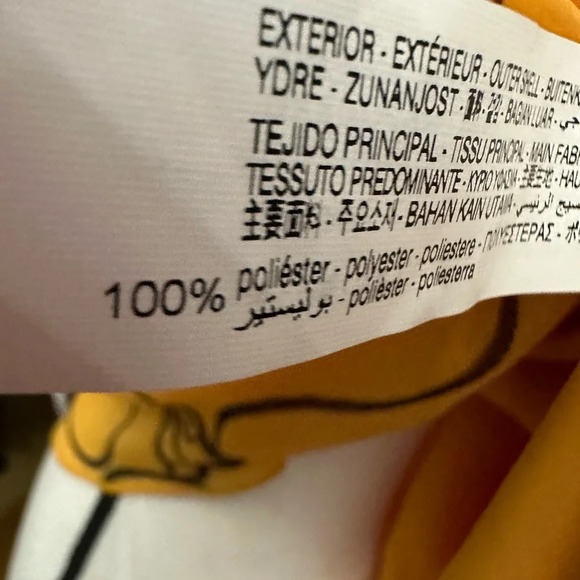 Dina Buvka For Zara Orange Halter Dress Mini Art To Wear Size Large Stretch NWT - Picture 6 of 6